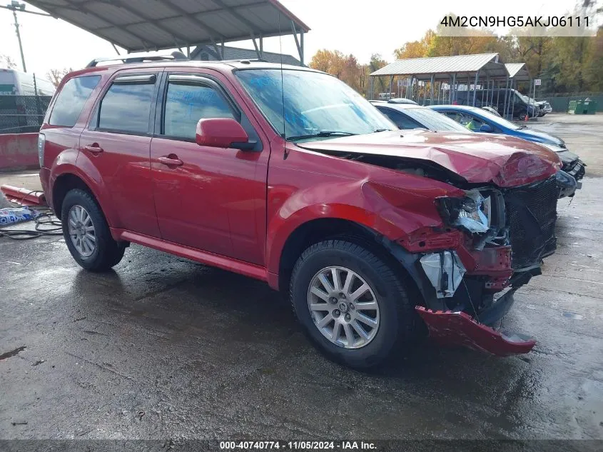 2010 Mercury Mariner Premier VIN: 4M2CN9HG5AKJ06111 Lot: 40740774