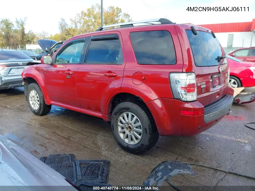 2010 Mercury Mariner Premier VIN: 4M2CN9HG5AKJ06111 Lot: 40740774