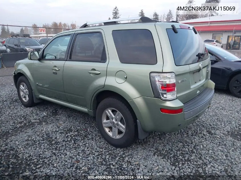 2010 Mercury Mariner Hybrid VIN: 4M2CN3K37AKJ15069 Lot: 40806266