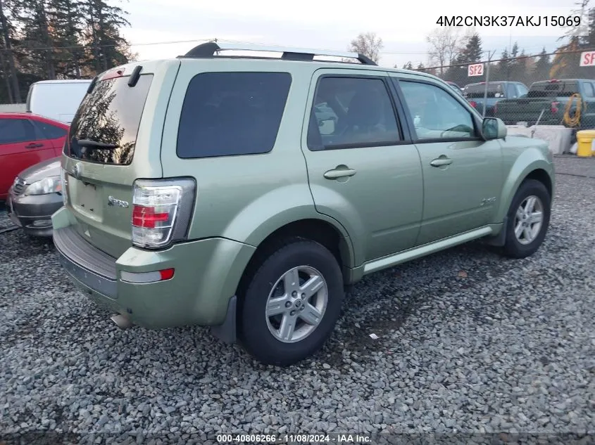 2010 Mercury Mariner Hybrid VIN: 4M2CN3K37AKJ15069 Lot: 40806266