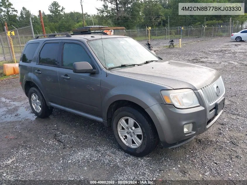 2011 Mercury Mariner VIN: 4M2CN8B77BKJ03330 Lot: 40082869