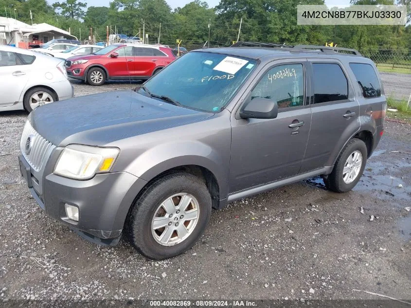 2011 Mercury Mariner VIN: 4M2CN8B77BKJ03330 Lot: 40082869