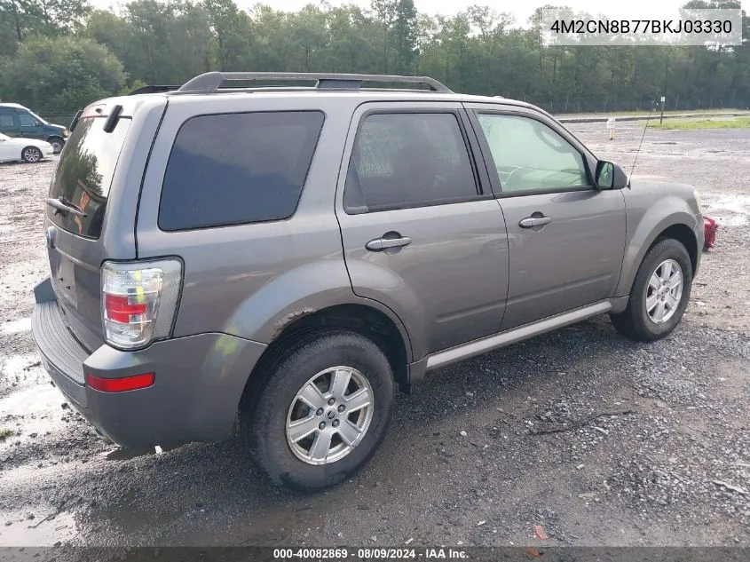 2011 Mercury Mariner VIN: 4M2CN8B77BKJ03330 Lot: 40082869