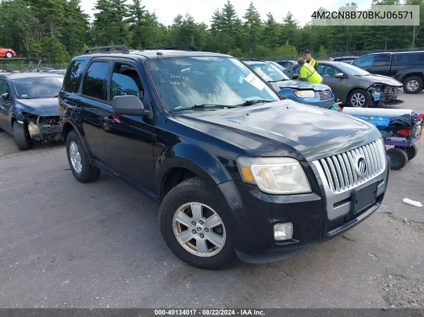 2011 Mercury Mariner VIN: 4M2CN8B70BKJ06571 Lot: 40134017