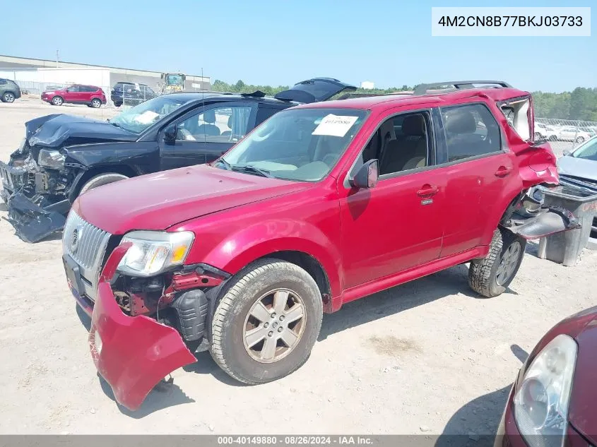 2011 Mercury Mariner VIN: 4M2CN8B77BKJ03733 Lot: 40149880