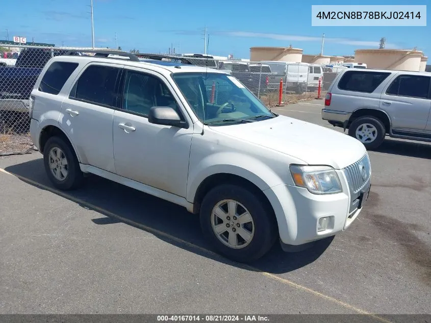 4M2CN8B78BKJ02414 2011 Mercury Mariner