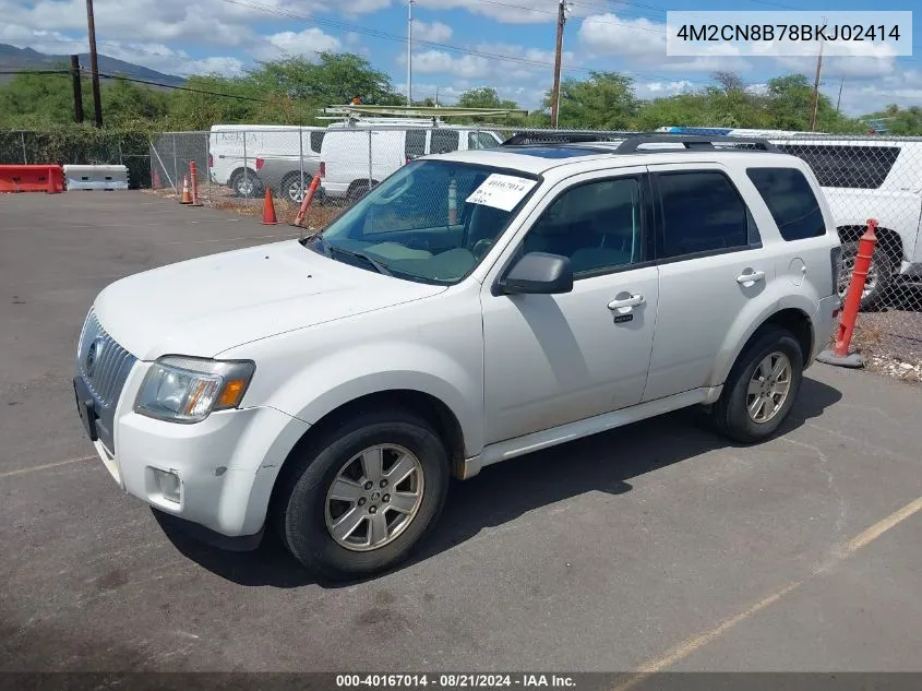 2011 Mercury Mariner VIN: 4M2CN8B78BKJ02414 Lot: 40167014