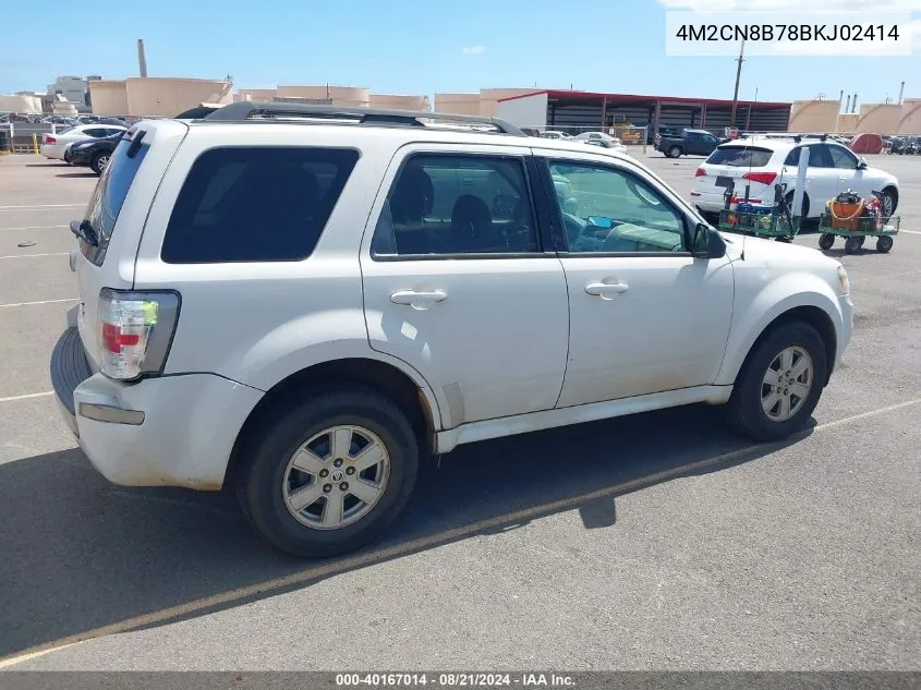 2011 Mercury Mariner VIN: 4M2CN8B78BKJ02414 Lot: 40167014