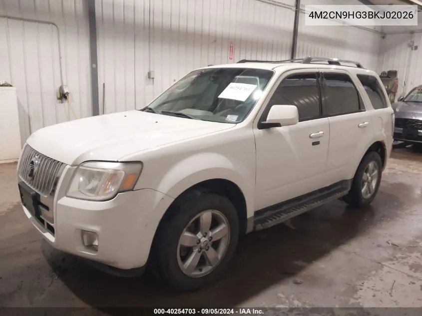 4M2CN9HG3BKJ02026 2011 Mercury Mariner Premier