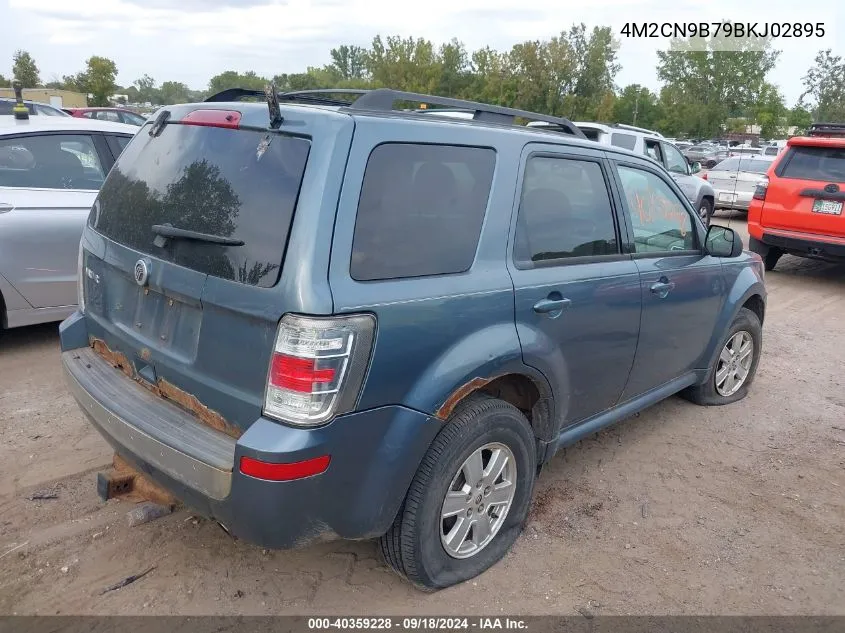 2011 Mercury Mariner VIN: 4M2CN9B79BKJ02895 Lot: 40359228