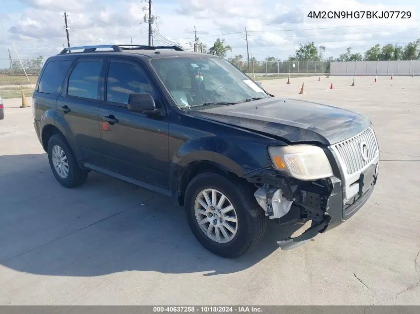 2011 Mercury Mariner Premier VIN: 4M2CN9HG7BKJ07729 Lot: 40637258