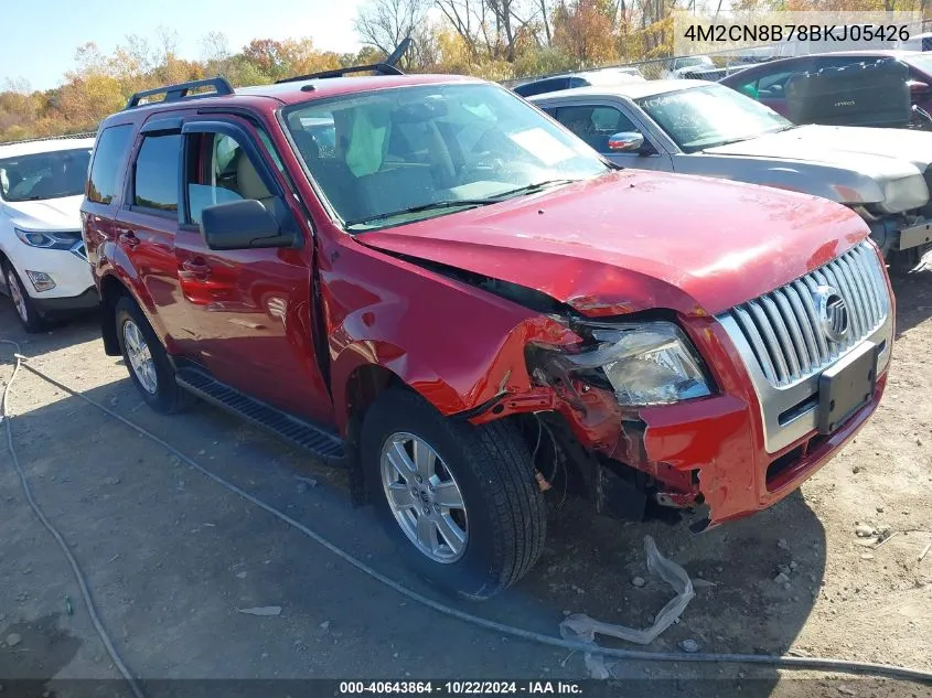 2011 Mercury Mariner VIN: 4M2CN8B78BKJ05426 Lot: 40643864