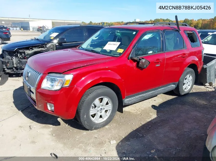 2011 Mercury Mariner VIN: 4M2CN8B78BKJ05426 Lot: 40643864