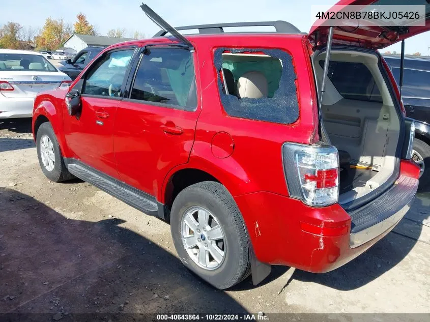 2011 Mercury Mariner VIN: 4M2CN8B78BKJ05426 Lot: 40643864