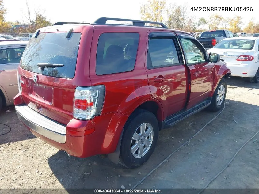 2011 Mercury Mariner VIN: 4M2CN8B78BKJ05426 Lot: 40643864