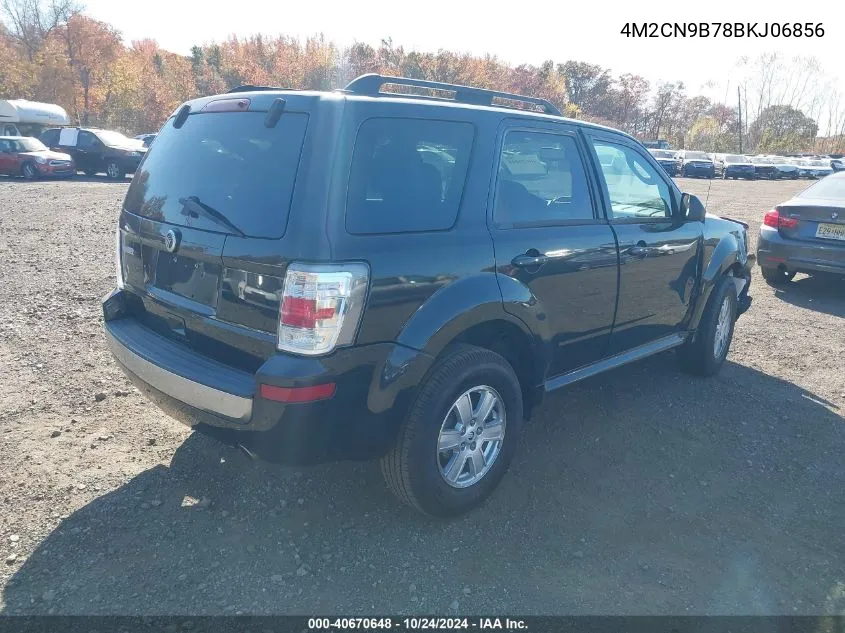 2011 Mercury Mariner VIN: 4M2CN9B78BKJ06856 Lot: 40670648