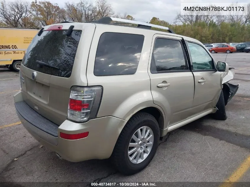 2011 Mercury Mariner Premier VIN: 4M2CN8H78BKJ01173 Lot: 40734817