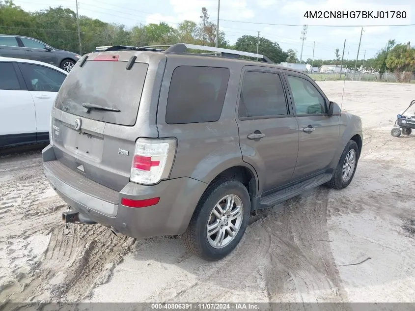 2011 Mercury Mariner Premier VIN: 4M2CN8HG7BKJ01780 Lot: 40806391