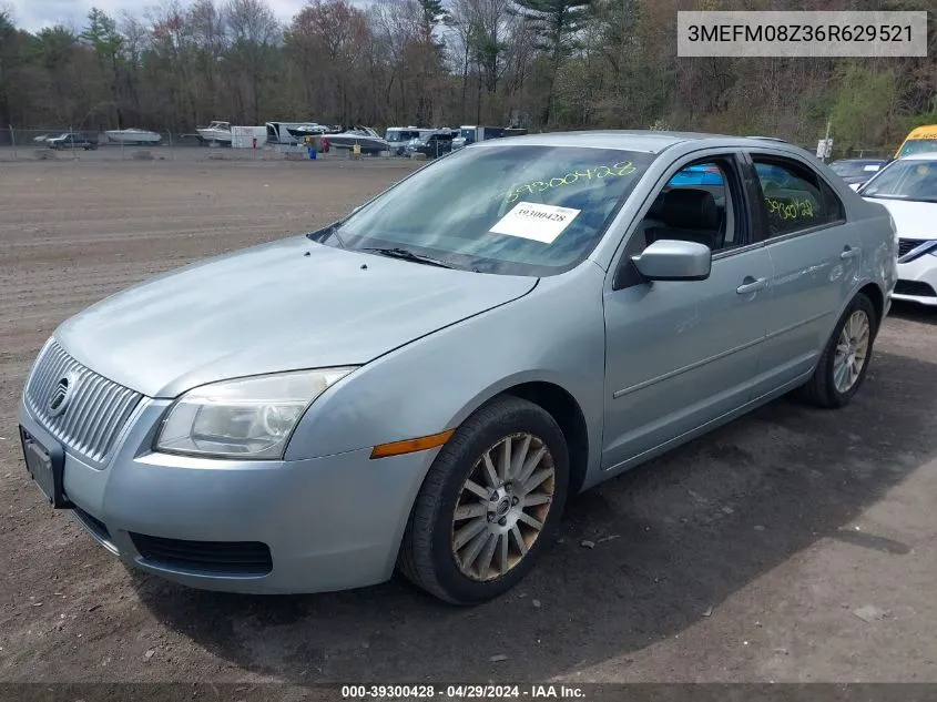 2006 Mercury Milan I4 Premier VIN: 3MEFM08Z36R629521 Lot: 39300428