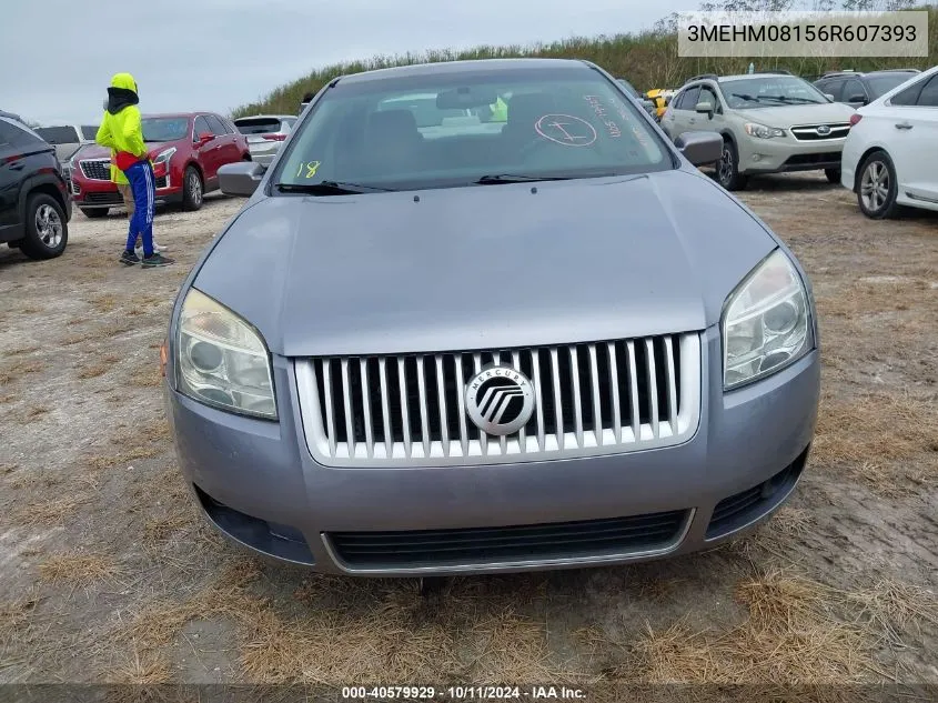 2006 Mercury Milan V6 Premier VIN: 3MEHM08156R607393 Lot: 40579929