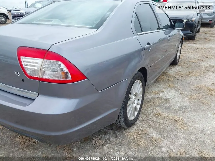 2006 Mercury Milan V6 Premier VIN: 3MEHM08156R607393 Lot: 40579929