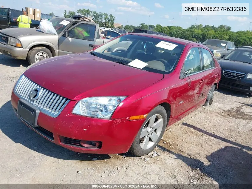 2007 Mercury Milan I4 Premier VIN: 3MEHM08Z27R632386 Lot: 39640204