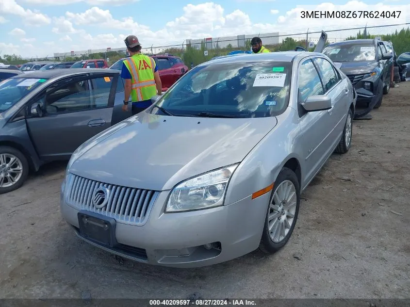 2007 Mercury Milan I4 Premier VIN: 3MEHM08Z67R624047 Lot: 40209597