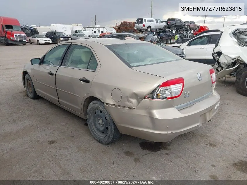 2007 Mercury Milan I4 VIN: 3MEHM07Z77R623815 Lot: 40230837