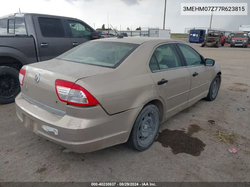 2007 Mercury Milan I4 VIN: 3MEHM07Z77R623815 Lot: 40230837