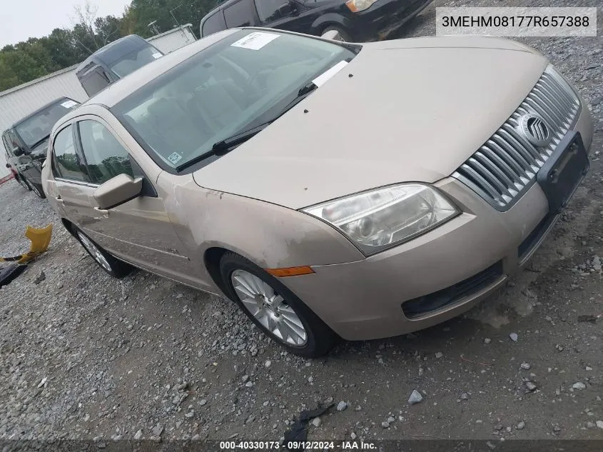 3MEHM08177R657388 2007 Mercury Milan V6 Premier