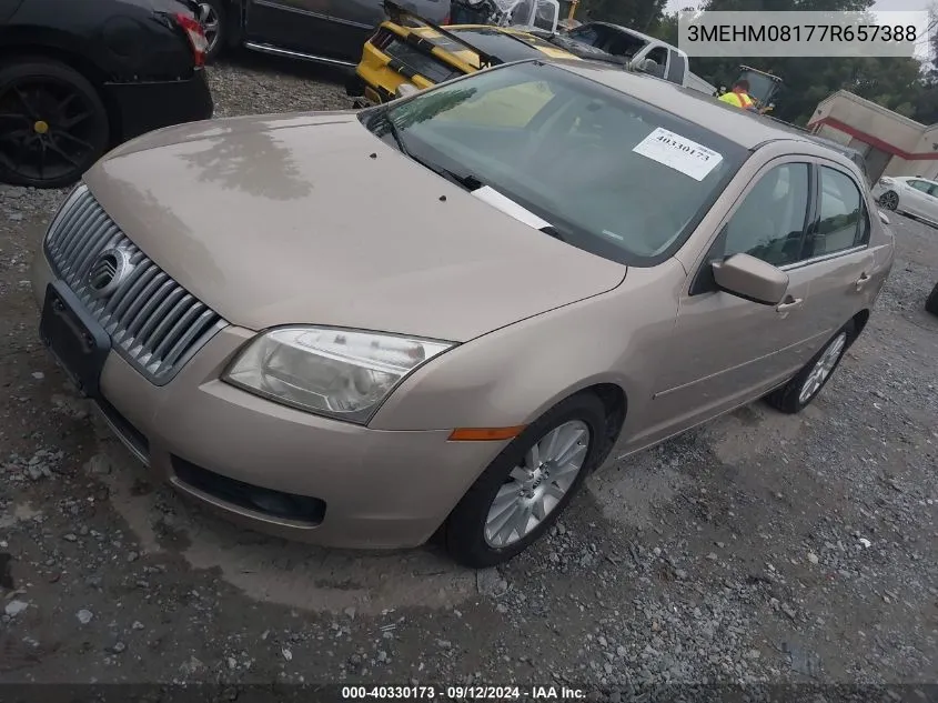 2007 Mercury Milan V6 Premier VIN: 3MEHM08177R657388 Lot: 40330173