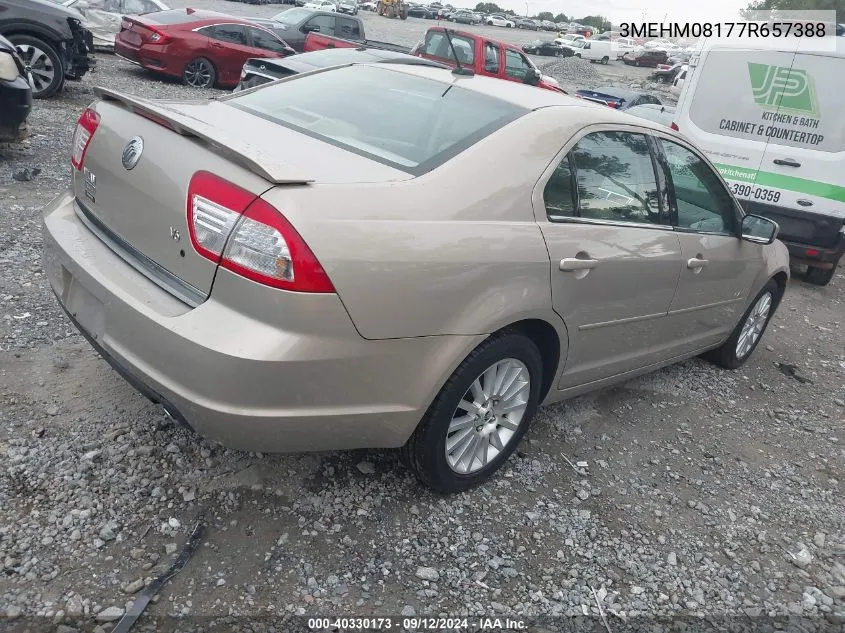 2007 Mercury Milan V6 Premier VIN: 3MEHM08177R657388 Lot: 40330173