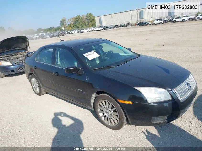 2007 Mercury Milan V6 Premier VIN: 3MEHM02117R632883 Lot: 40388788