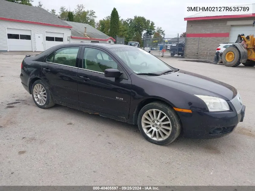 2007 Mercury Milan V6 Premier VIN: 3MEHM02127R635789 Lot: 40405597