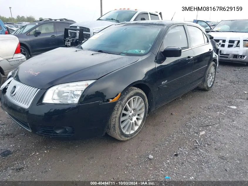 2007 Mercury Milan V6 Premier VIN: 3MEHM08167R629159 Lot: 40494711