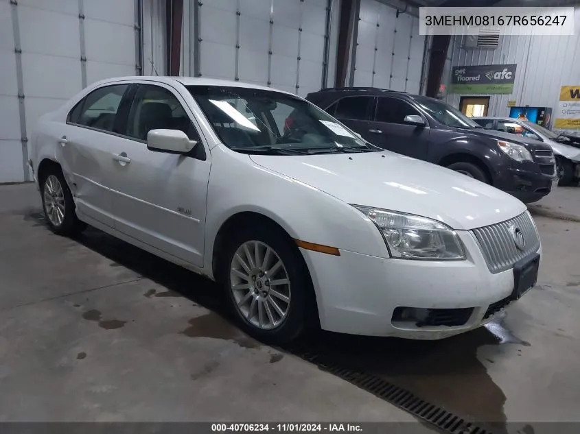 2007 Mercury Milan V6 Premier VIN: 3MEHM08167R656247 Lot: 40706234