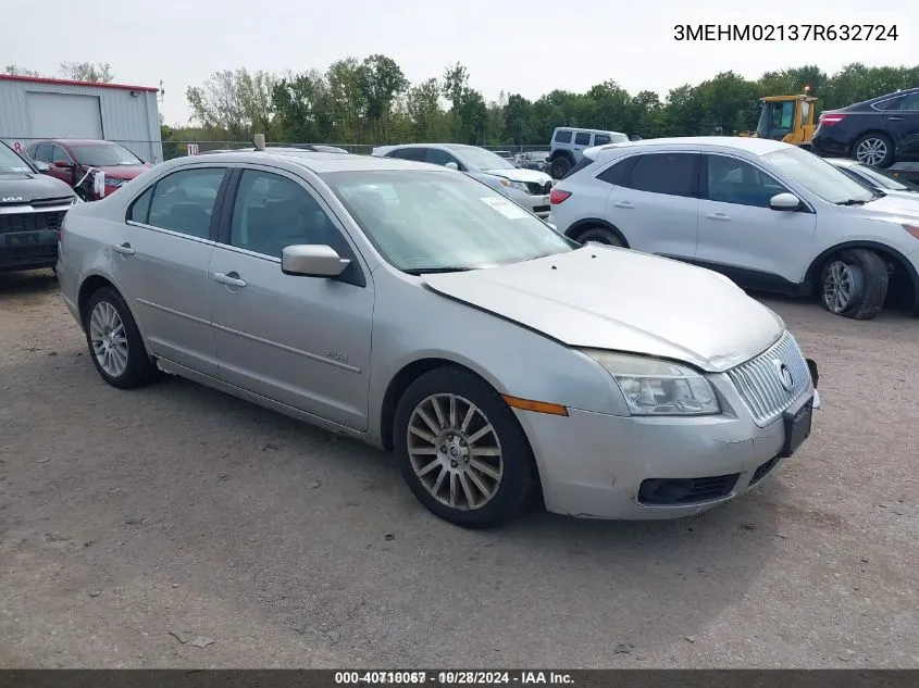 2007 Mercury Milan VIN: 3MEHM02137R632724 Lot: 40710067