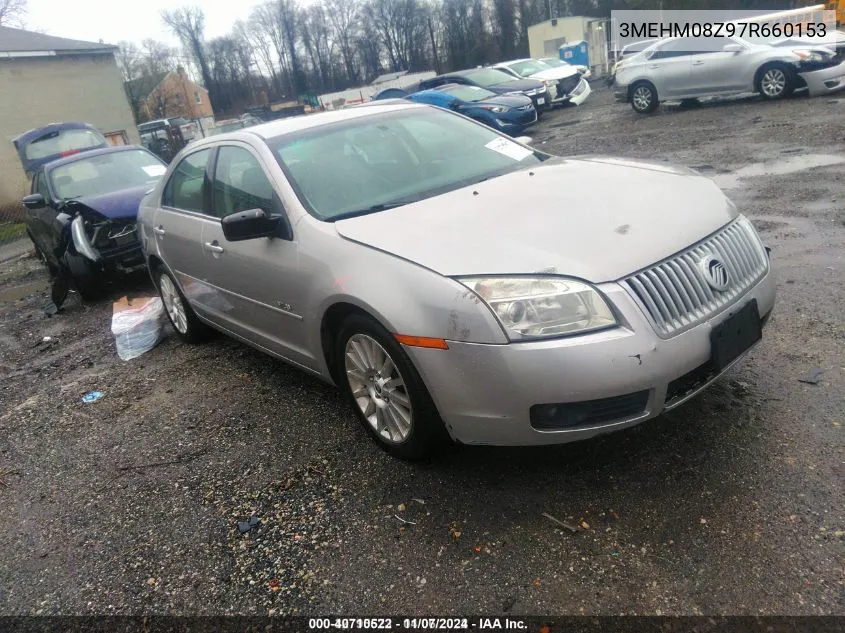 2007 Mercury Milan I4 Premier VIN: 3MEHM08Z97R660153 Lot: 40710522