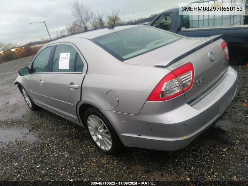 2007 Mercury Milan I4 Premier VIN: 3MEHM08Z97R660153 Lot: 40710522