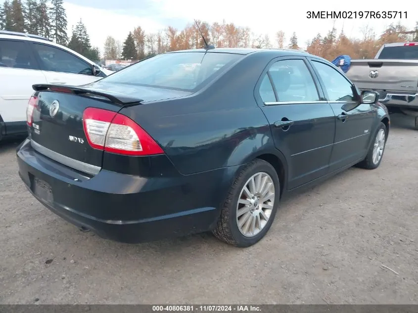 2007 Mercury Milan V6 Premier VIN: 3MEHM02197R635711 Lot: 40806381