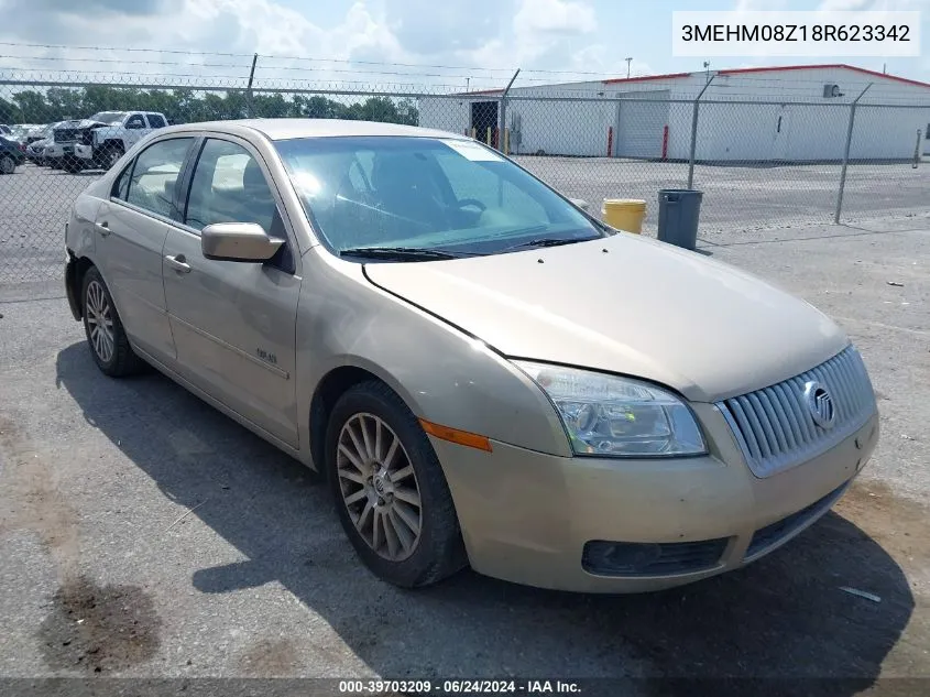 2008 Mercury Milan I4 Premier VIN: 3MEHM08Z18R623342 Lot: 39703209