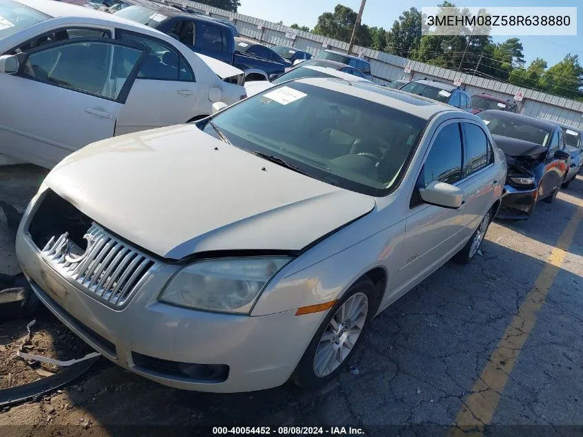 2008 Mercury Milan I4 Premier VIN: 3MEHM08Z58R638880 Lot: 40054452