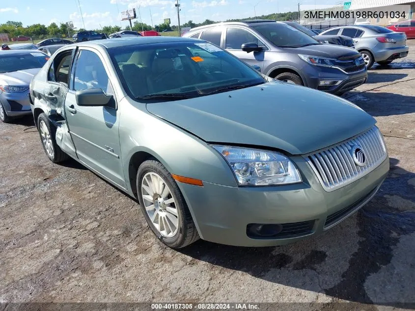 2008 Mercury Milan V6 Premier VIN: 3MEHM08198R601034 Lot: 40187305