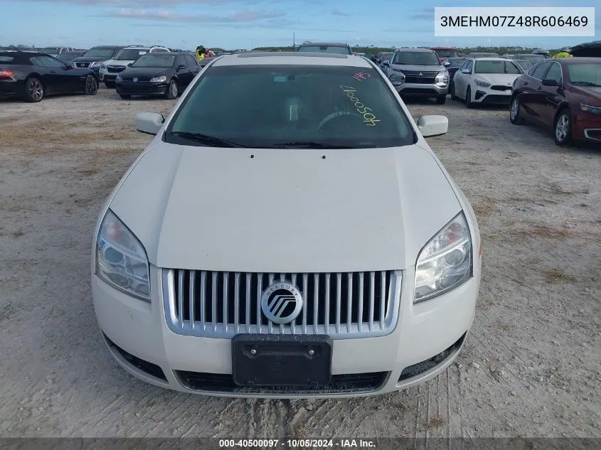 2008 Mercury Milan VIN: 3MEHM07Z48R606469 Lot: 40500097