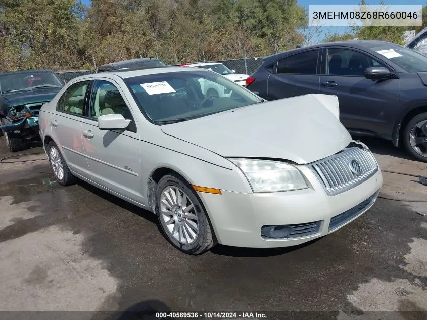 2008 Mercury Milan I4 Premier VIN: 3MEHM08Z68R660046 Lot: 40569536