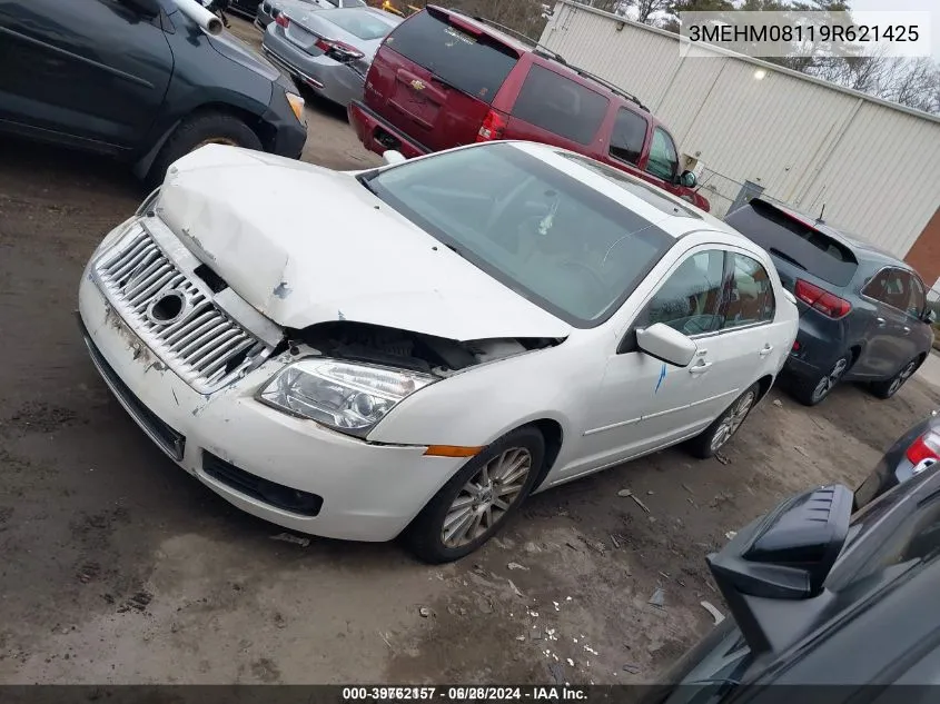 2009 Mercury Milan V6 Premier VIN: 3MEHM08119R621425 Lot: 39762157