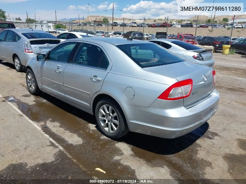 2009 Mercury Milan I4 VIN: 3MEHM07Z79R611280 Lot: 39909372