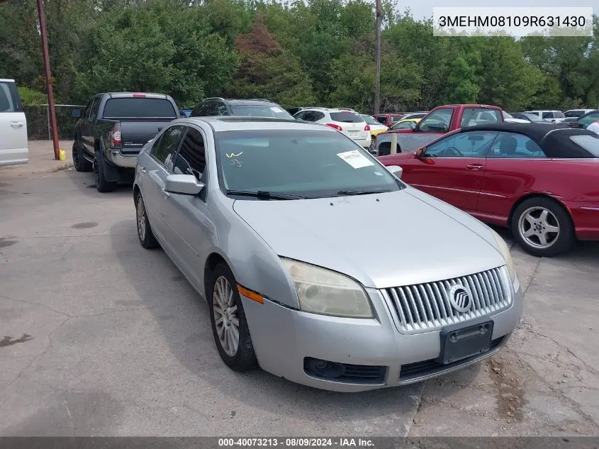 2009 Mercury Milan Premier VIN: 3MEHM08109R631430 Lot: 40073213