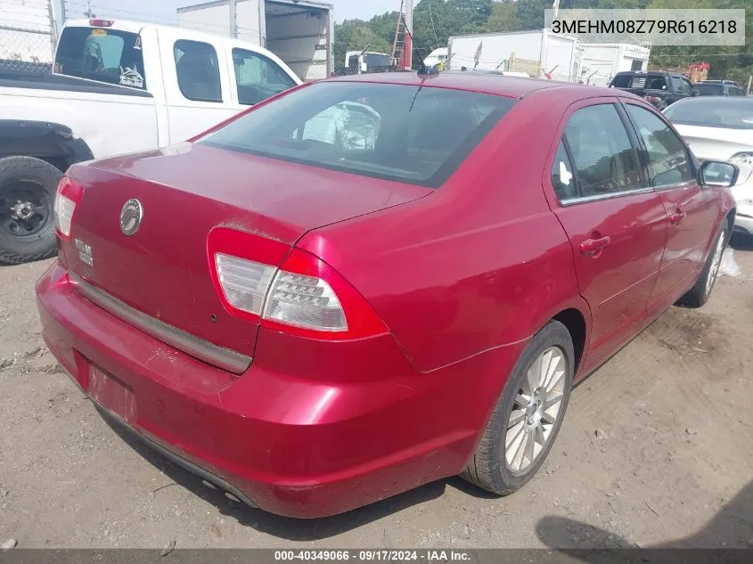 2009 Mercury Milan I4 Premier VIN: 3MEHM08Z79R616218 Lot: 40349066