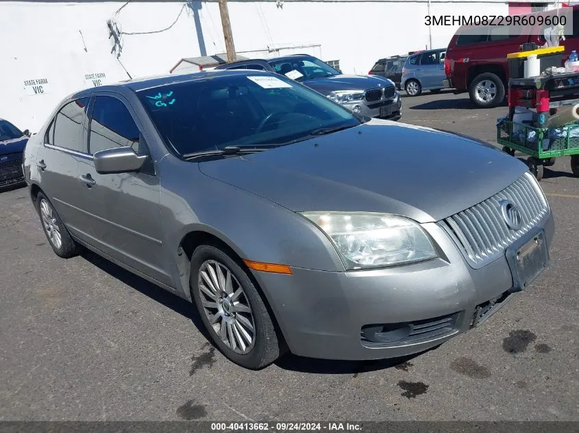 2009 Mercury Milan I4 Premier VIN: 3MEHM08Z29R609600 Lot: 40413662